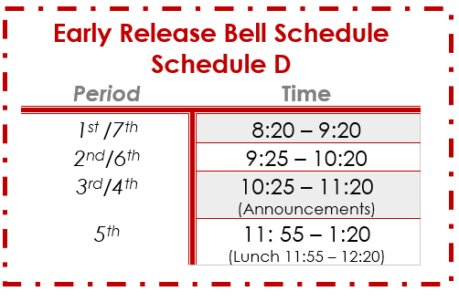 24-25 Bell Schedule D